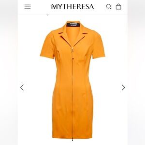 Jacquemus La Robe Tangelo wool-blend minidress